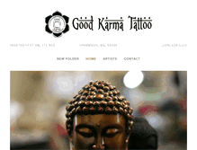 Tablet Screenshot of goodkarmatattoo.com